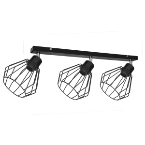 PINO wall and ceiling lamp, max. power 3x60W, E27, black,...