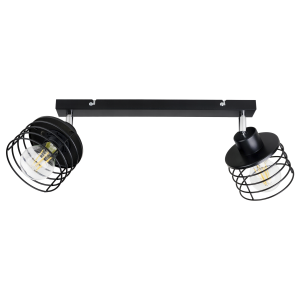 ISLA wall and ceiling lamp, max. power 2x60W, E27, black,...