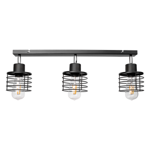 ISLA wall and ceiling lamp, max. power 3x60W, E27, black,...