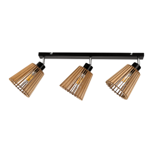 DELOS wall and ceiling lamp E27, max. power 3x60W, black,...