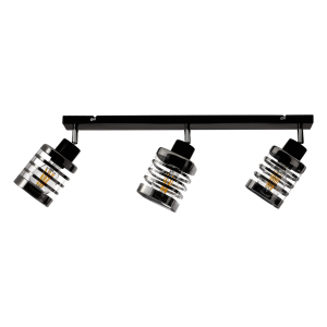 SIENA E27, wall and ceiling lamp, max. 2x60W, black, strip